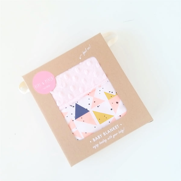 Clearance Baby Blanket - Triangles