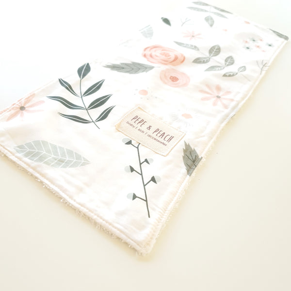 Burp Cloth - Pastel Rose