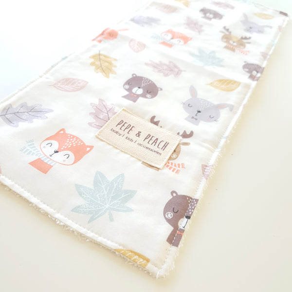 Burp Cloth - Autumn in Woodland Forest