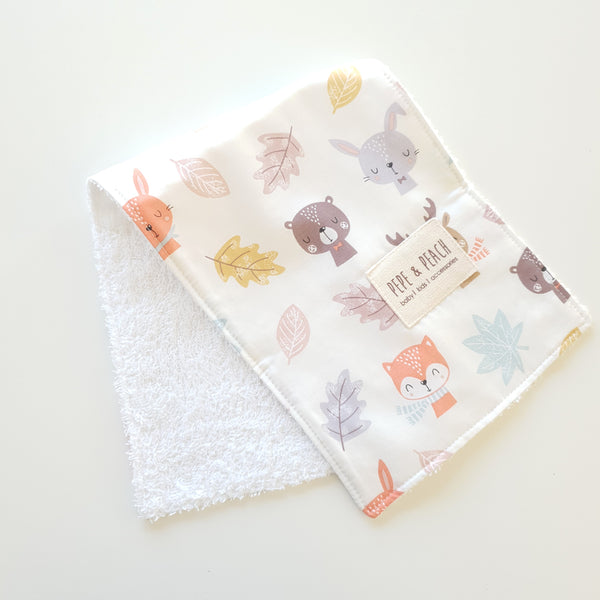 Burp Cloth - Autumn in Woodland Forest