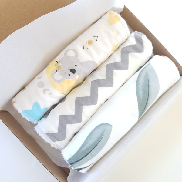 Gift Box Burp Cloth Set of 3