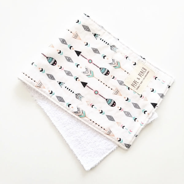 Burp Cloth - Aztec Arrows