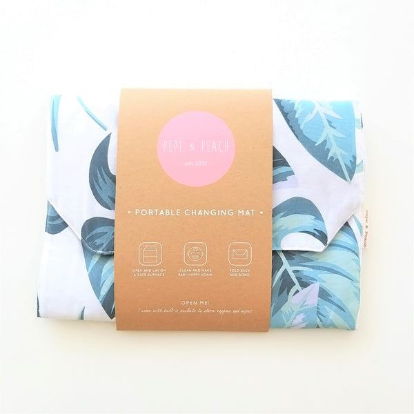 Baby Change Mat - Monstera