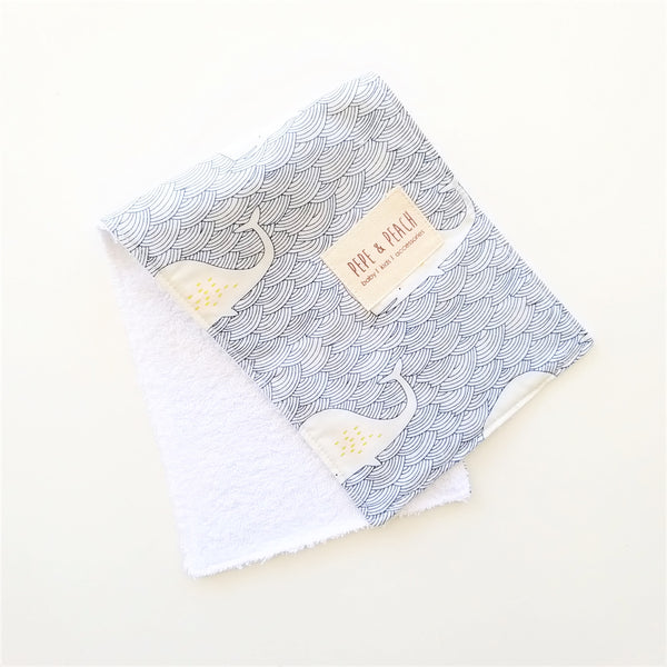 Burp Cloth -  Whale