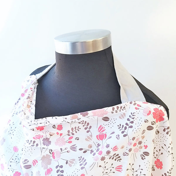Breastfeeding Cover - Coral Flowers