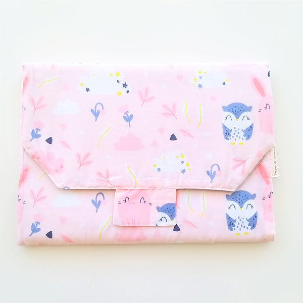 Baby Change Mat - Owl and Bunny