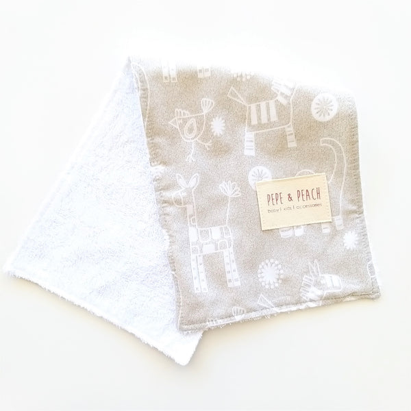 Burp Cloth - Nursery Animals