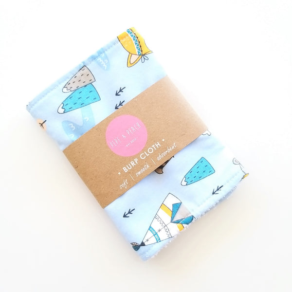 Burp Cloth - Blue Woodland