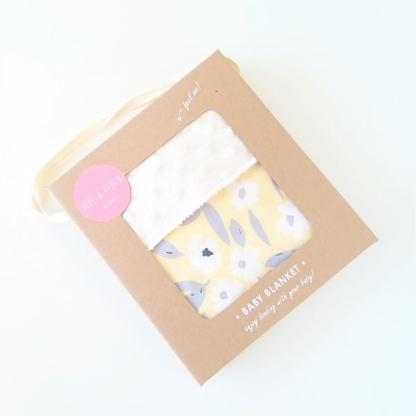 Baby Blanket - Yellow Flowers