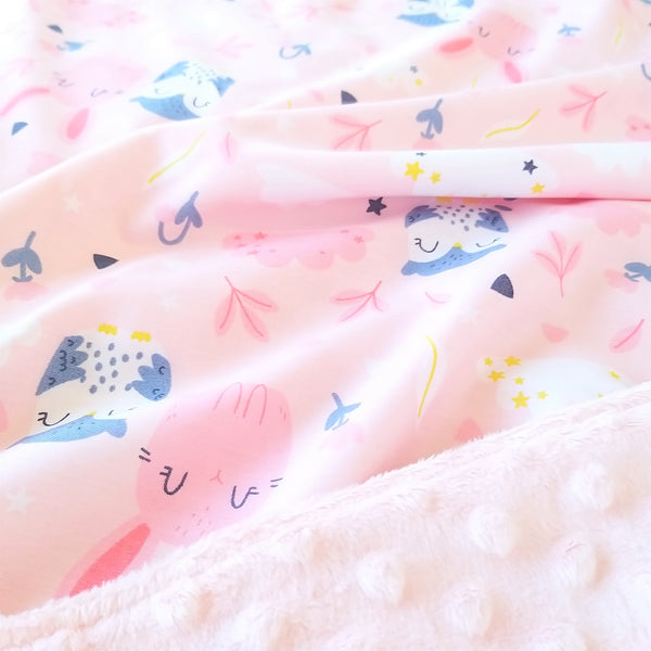 Baby Blanket - Owl and Bunny