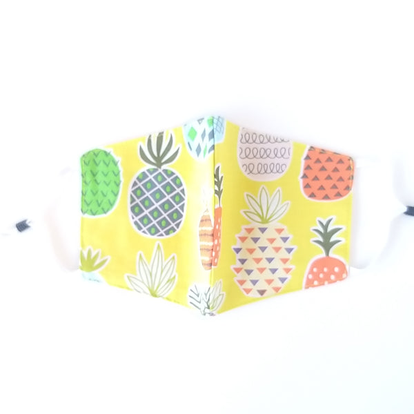 Kids Mask - Yellow Pineapple