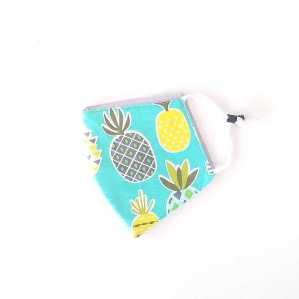 Kids Mask - Green Pineapple