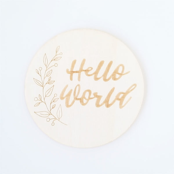 Wooden Greeting Card