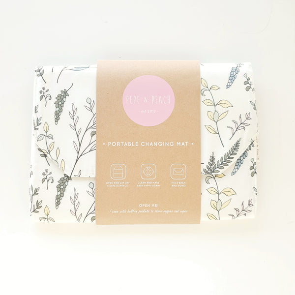 Baby Change Mat - Foliage